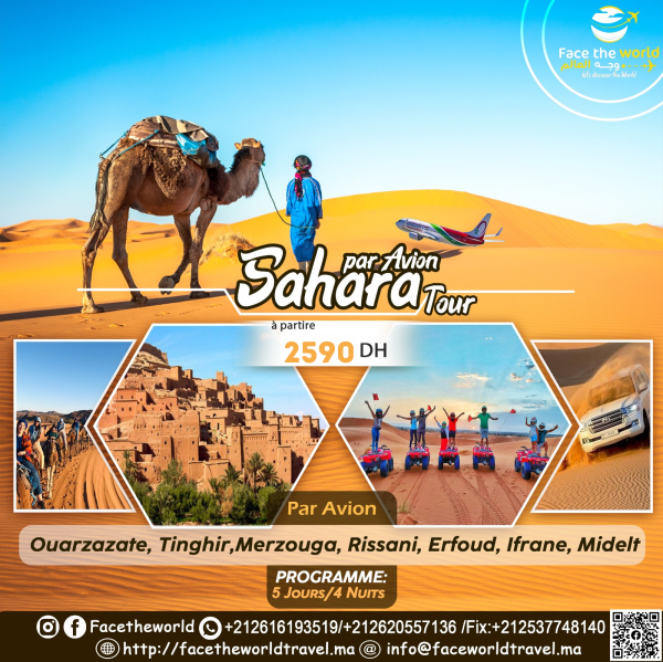 Sahara tour par avion ✈️